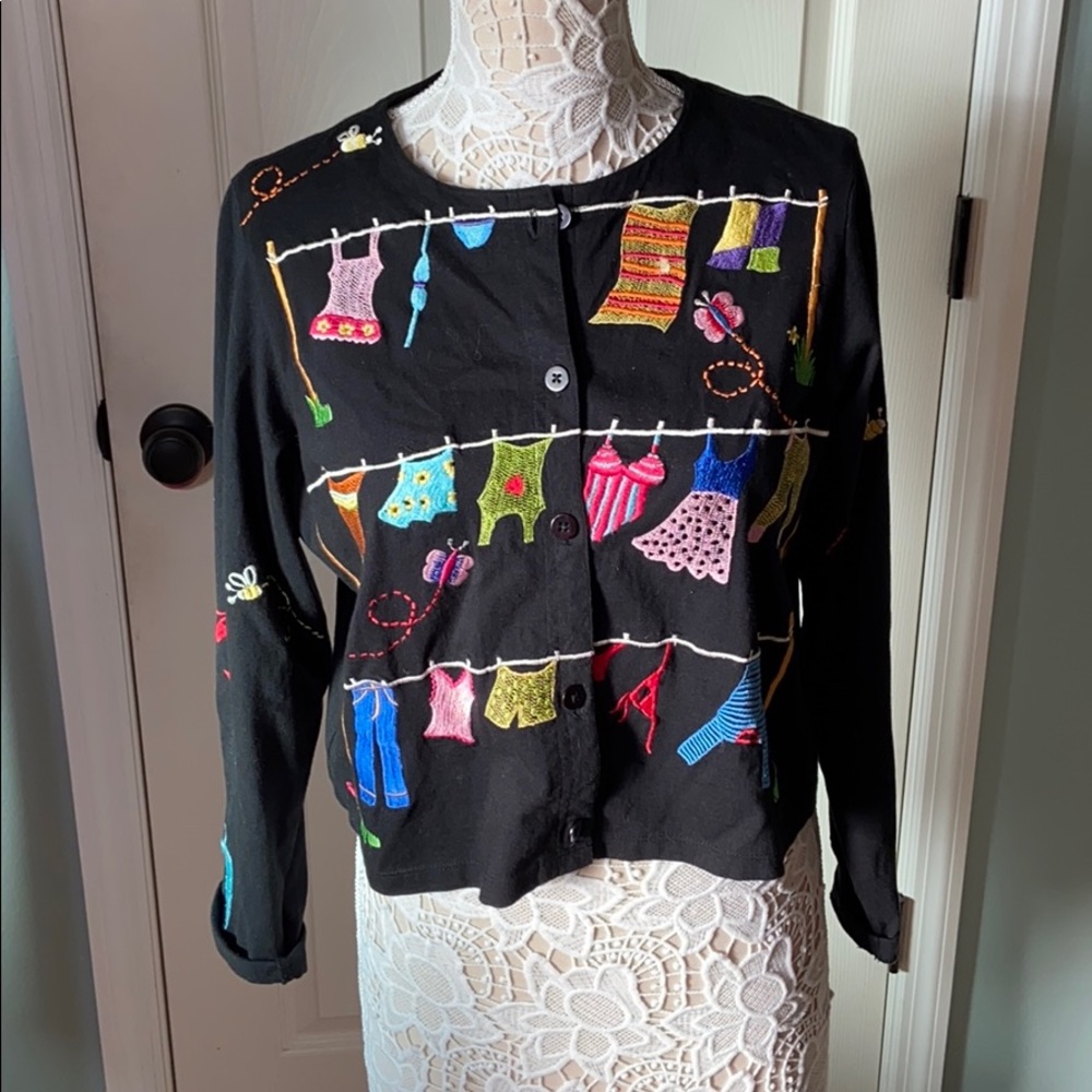 Michael Simon laundry clothes cardigan